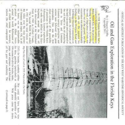 Florida Keys Sea Heritage Journal, Volume 21, Number 4, Summer 2011
