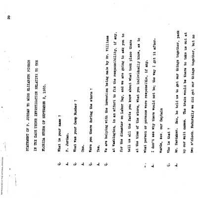 P. Jordan Testimony