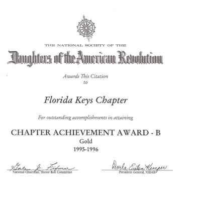 Chapter Achievement Award - B Gold