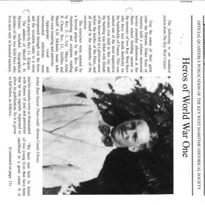 Florida Keys Sea Heritage Journal, Volume 18, Number 1, Fall 2007
