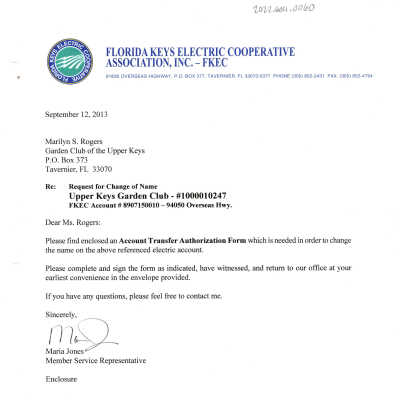Account Transfer Authorization Letter 2013 - FKEC