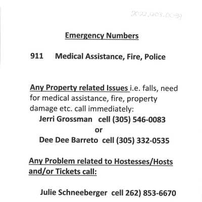 Emergency Numbers