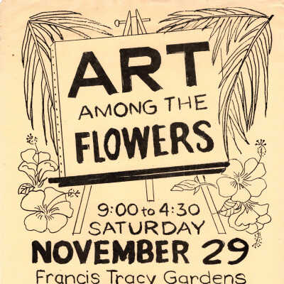 Art Among Flowers 1986 poster