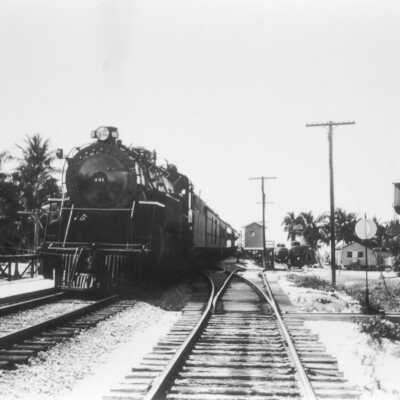 Train passing along Long Key
