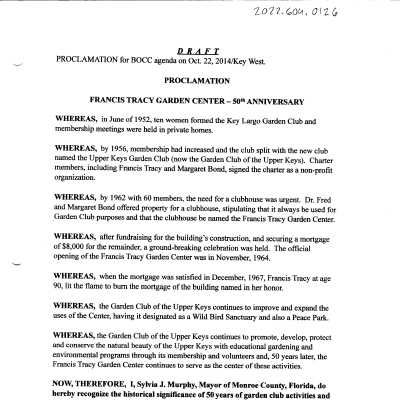 GCUK 50th Anniversary Assorted Documents
