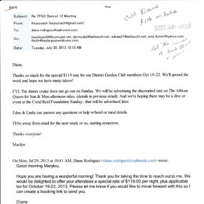 Emails from GCUK 2013