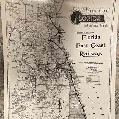 Map of the Peninsula of Florida and Adjacent Islands