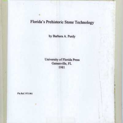 Florida's Prehistoric Stone Technology