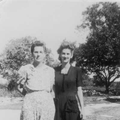 Myrtle Albury daughter May Rose and one of the Matlocks