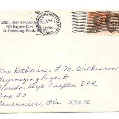 Letter to Katherine Wilkinson from Mary Robert Tracy, 1983