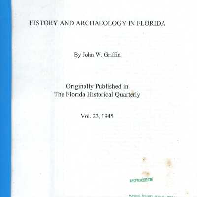 History and Archaeology in Florida
