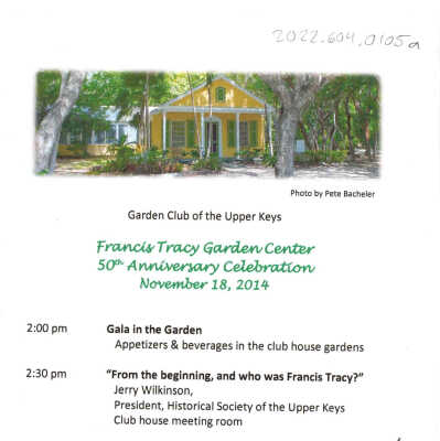 GCUK 50th Anniversary Schedule Pamphlet