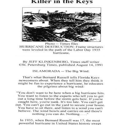 "Killer in the Keys" Storm Watch