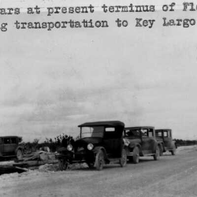 Cars Waiting for the Ferry Key Largo