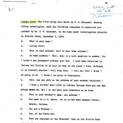 Loring Scott Testimony