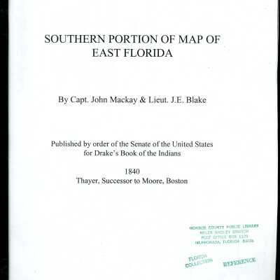 Southern Portion of Map of East Florida