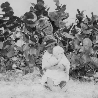 Posing by the Sea Grape Tree