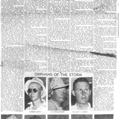 "Tribune Staff Writes Journalism Epic Covering Story of Hurricane Disaster"
