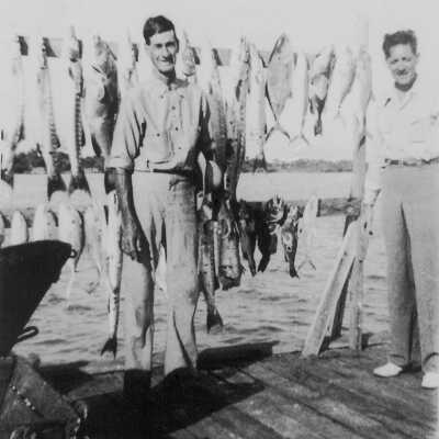 Captain Rodney with Fishing Client