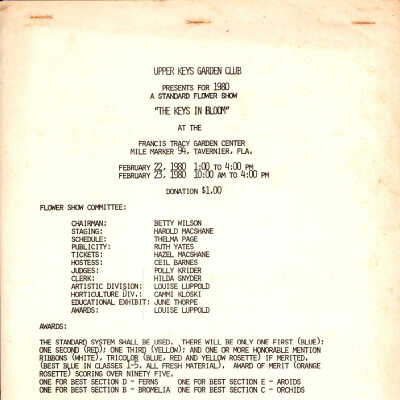 GCUK "The Keys in Bloom" 1980