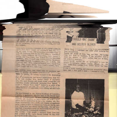 1974 Newsletter and Membership List. Newspaper articles from 1974