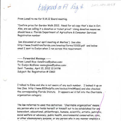 Email correspondence regarding GCUK organization definition