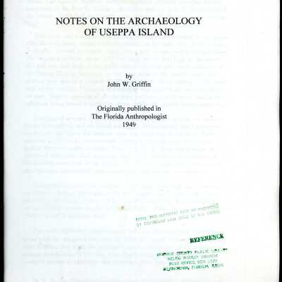 Notes on the Archaeology of Useppa Island