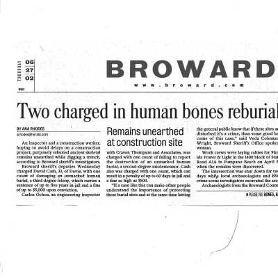 Bones Reburial Case