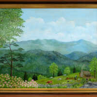 Mt. LeConte from above Gatlnburg