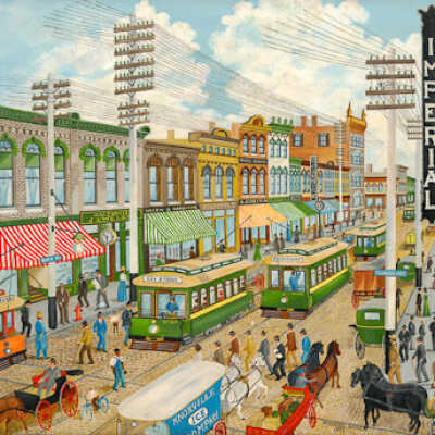 "Corner of Gay and Clinch, 1896"