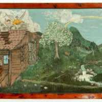 Angels Watching over a Man and His Cabin near Clinch Mountain