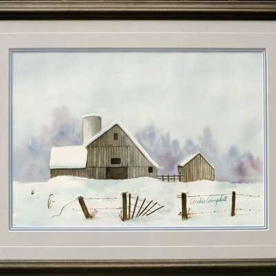[Barn in snow]