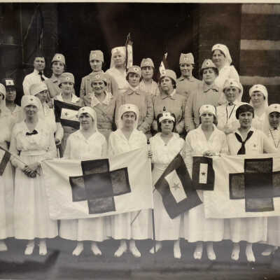 [Women's Red Cross workers]