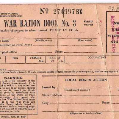Book, Ration