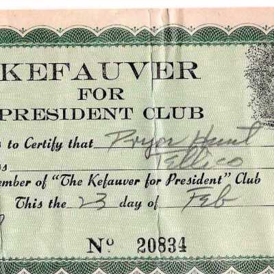 Certificate, Membership