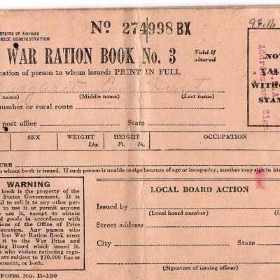 Book, Ration