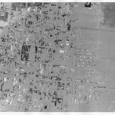 Aerial of Rexburg Flooded