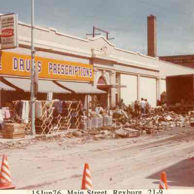 Main Street After The Flood Waters Receded