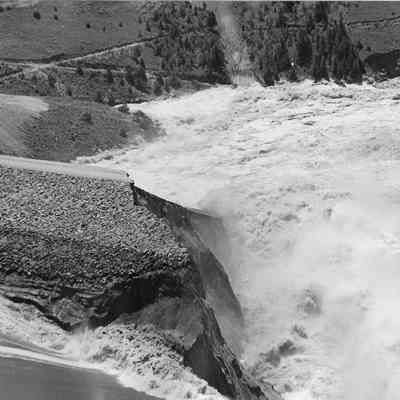 Looking Downstream from Teton Dam