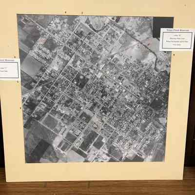 Aerial picture of Rexburg before the flood
