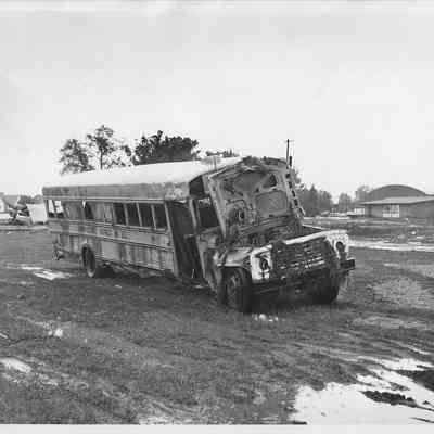 Flood Damaged School Bus