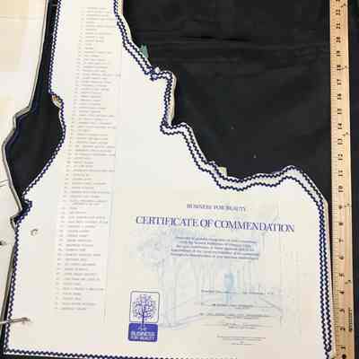 Teton Dam Scrapbook Certificate