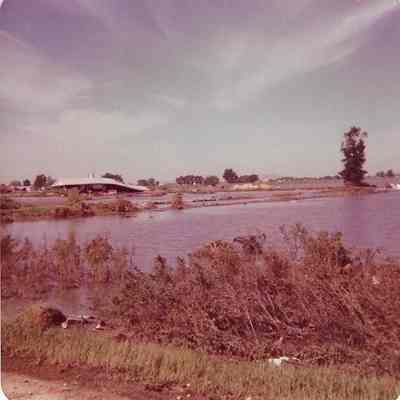 Flooded Area with Debris