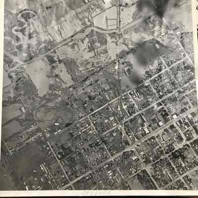 Aerial Picture of Rexburg Shortly after the Flood