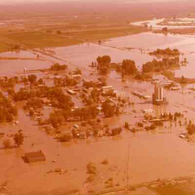 Aerial Photo of FloodedTown