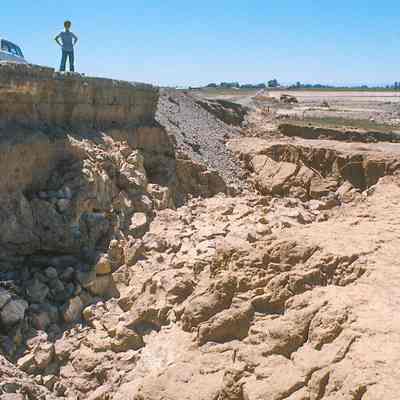 Erroded Road in Wilford