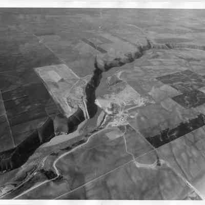 Aerial View of Dam After the Breach