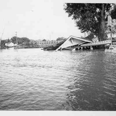 Flooded Shirley's Drive-in & Rexburgers