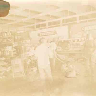 Interior of Flood Damaged Grocery Store