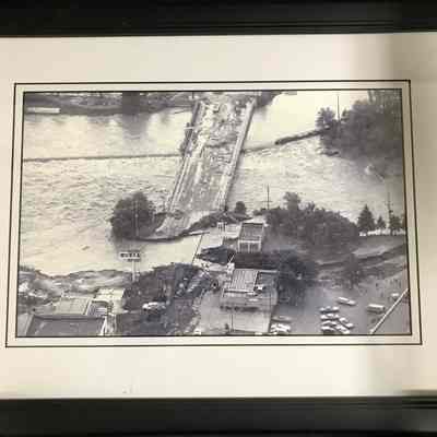 Trench Around Broadway Bridge Idaho Falls